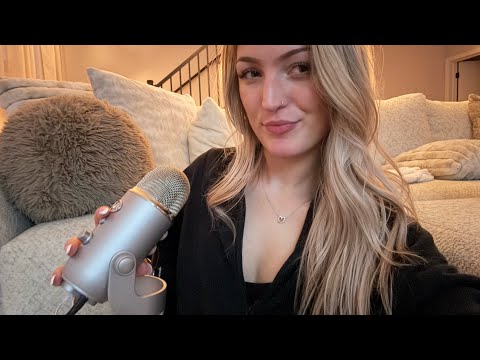 ASMR my first soft spoken video 🩷 with hand movements 