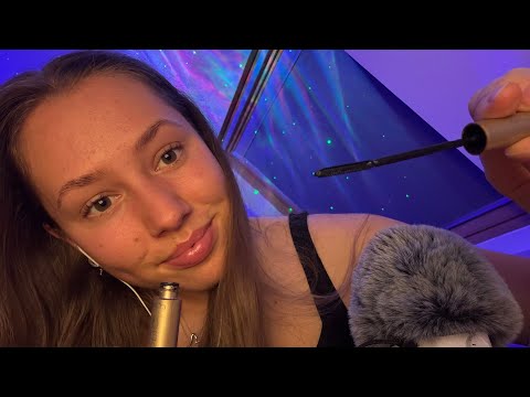 ASMR friend does your glam for a night out 💄 