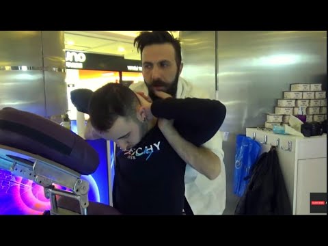 Physiotherapy Technicians Experience Massage By Mahmut Head,Neck,Nape,Back,Arm,Finger Chair Massage