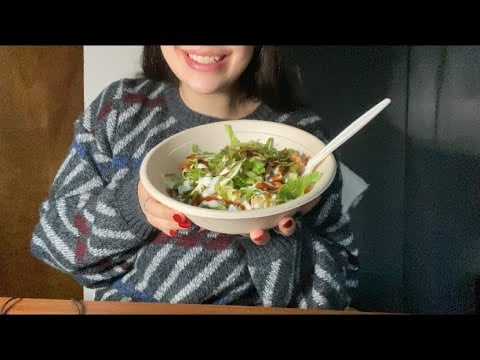 12 DAYS OF ASMR DAY 10 🎄 BURRITO BOWL ~ FAST BITES 🍽