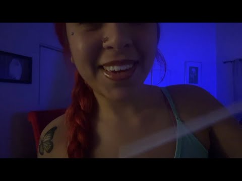 ASMR giving you a haircut, piercing,inaudible whisper and more  