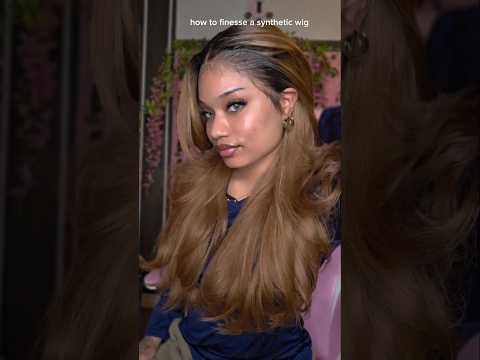 Its Synthetic 😳 ? #hairtok #hairstyle #wiginstall #wigs