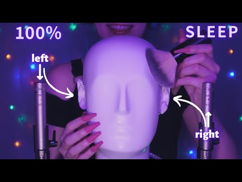 Asmr Binaural Mic Scratching , Massage ,Tapping & Brushing | Hypnotic Asmr No Talking for Sleep 1H