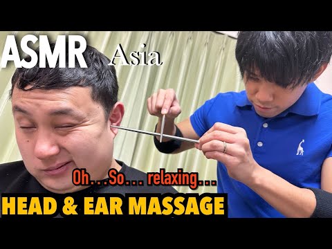 【ASMR】Head & Ear Massage with Fire and Chapstick 🇯🇵🔥