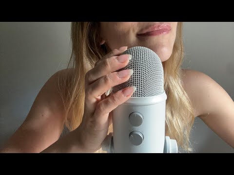 ASMR scratching and wishering with  natural nails