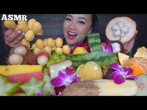 ASMR TROPICAL FRUITS (REFRESHING EATING SOUNDS) NO TALKING | SAS-ASMR