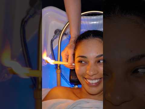 ASMR: Luxury Head Water Massage with Tools and Hair Straightening #shorts