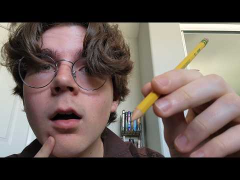 ASMR a police sketch artist draws you