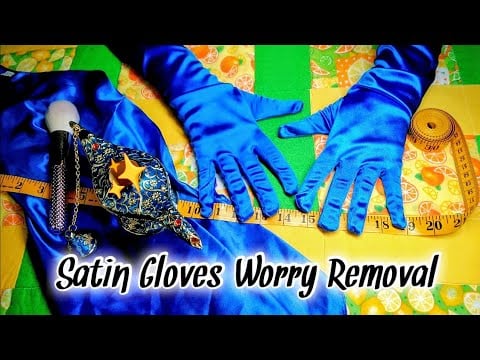 Blue Satin 🫐 Worry Removal ASMR 🧡 Measuring & Counting 🪔 Soft Speaking & Whispers 🤫