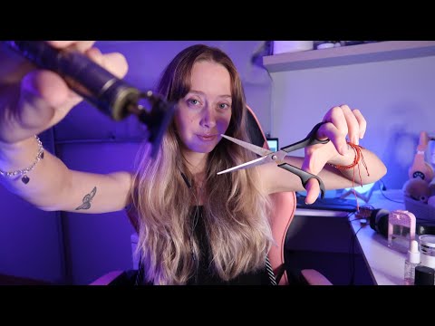 ASMR ROLEPLAY - Cortando o seu cabelo e fazendo a sua barba