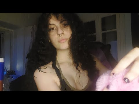 ASMR Fluffy Mic Scratching and Yapping :3 (brain massage) 