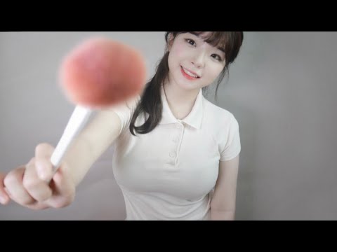 [시각적 ASMR] 소리 진짜 좋아요 !│카메라 브러싱&레이어드 사운드 (마이크 터칭)│Camera Brushing&Layered sound│핸드 무브먼트 Mic touching