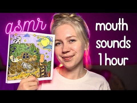 ASMR 🎧 mouth sounds + visual (drawing) | #asmr #asmrminuha