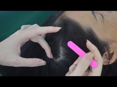 ASMR Hair Play Real Person With Snoring, Breathing Sounds, Therapy For Relieve Anxiety
