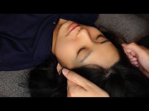 【ASMR】私の頭にマッサージ いつの間にか寝ちゃってました Massage my head, I fell asleep unintentionally【35min】