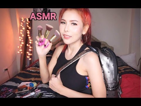 ASMR ไทย 🇹🇭 Intro Cosmetics 🎒💄เปิดกระเป๋าเครื่องสำอางค์ทำคลิป 💋❤️(Subtitle)