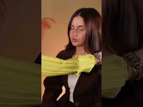 ASMR clothes adjusting soft spoken and lint rolling for perfectly styled outfits ✨ |