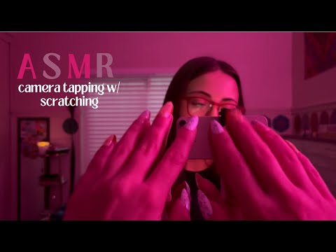 ASMR lofi camera tapping & scratching *dark lighting*tingly*