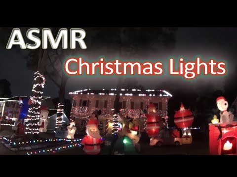 ASMR - Christmas Lights - Soft Talking, Chewing Gum