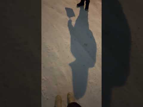 Walking on snow in Finland 🤍