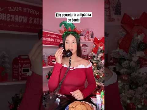 Elfa secretaria antipática de Santa 🎅🎄 #asmrchristmas #asmrnavidad #santasecretary #asmrsecretary