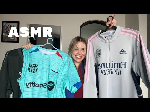 ASMR TOUR PELAS CAMISAS DE TIME DO MEU PAI ❤️