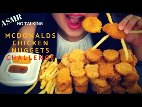 ASMR *McDONALDS CHICKEN NUGGET CHALLENGE* BY AUZSOME AUSTIN + SAS ASMR Crunchy Eating Sounds 먹방