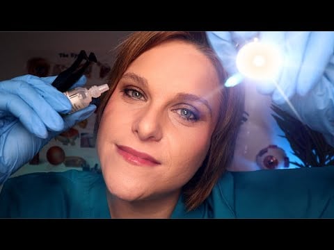 Ophthalmologist ASMR Eye Exam & Stye Removal