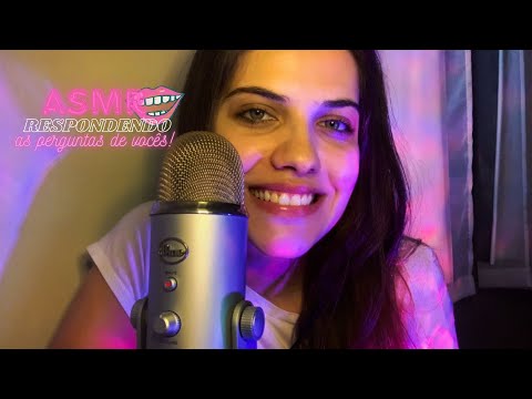 Respondendo você com VOZ SUAVE e alguns SUSSURROS | ASMR