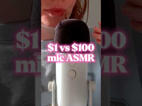 testing $1 vs $100 #asmr mics | which sounds better??