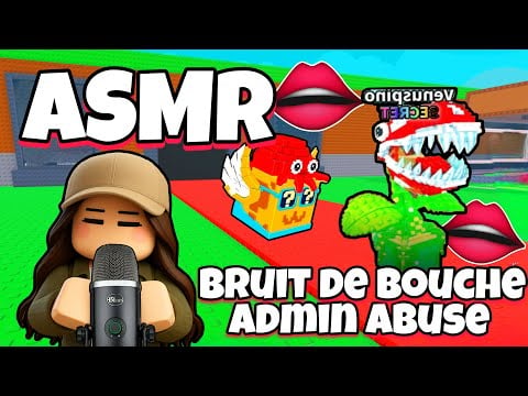 ASMR Français • 100% BRUITS DE BOUCHES PUISSANTS SUR STEAL A BRAINROT ROBLOX ! (admin abuse)