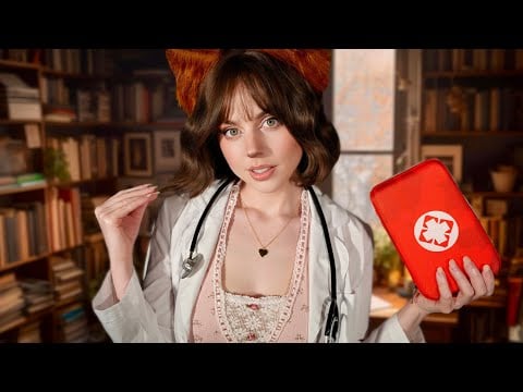 ASMR Werewolf Medical Exam, But You're Not a Werewolf..? 🌙 🩺 Doctor Roleplay
