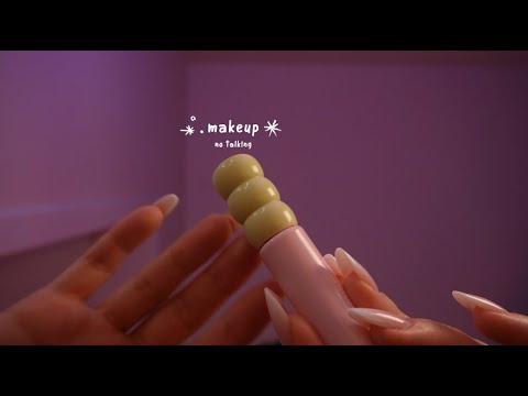 ASMR - Makeup No Talking - Sleep Like a Baby 🤍 (layered sounds)