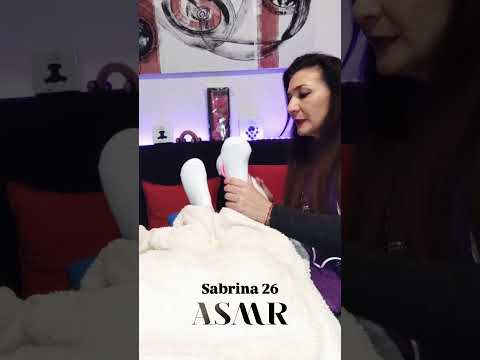 ASMR masaje de piernas y 👣 vídeo completo en canal 😊 #asmr #relax #sonidos #viral #sabrina26