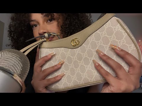 ASMR for people who love relaxing bag videos 🤍 (tapping, scratching & over explaining)