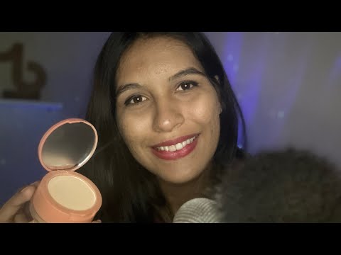 ASMR AMIGA TE ARRUMANDO / com som de chuva 🌧️💤