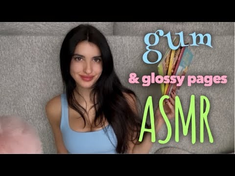 gum & glossy paged recipe books🍗🌮🍹ASMR
