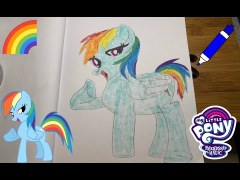 ASMR Coloring Rainbow Dash (No Talking) 🌈🏳️‍🌈