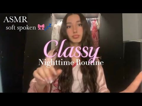 My nighttime routine 🎀💤 | soft spoken asmr 