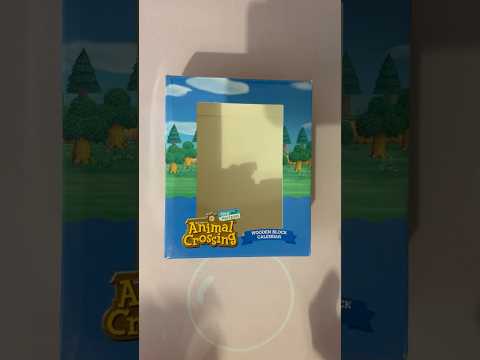 ASMR Tapping On An Animal Crossing Wooden Block Calendar Box #ASMR #Shorts