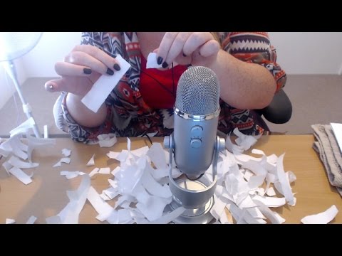 ASMR | Paper Tearing / Paper Sounds ~No Talking~  (Blue yeti)