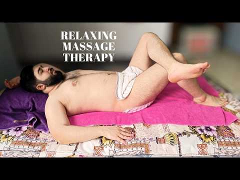 ASMR FULL BODY WONDERFUL RELAXING DEEP TISSUE MASSAGE THERAPY - CHEST,LEG,BACK,BELLY,FOOT MASSAGE