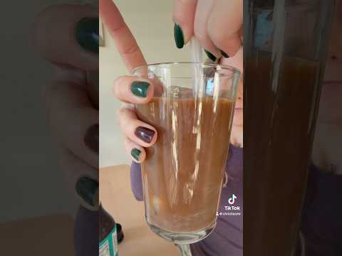 How I make my iced coffee at home #asmr #relax #icedcoffee