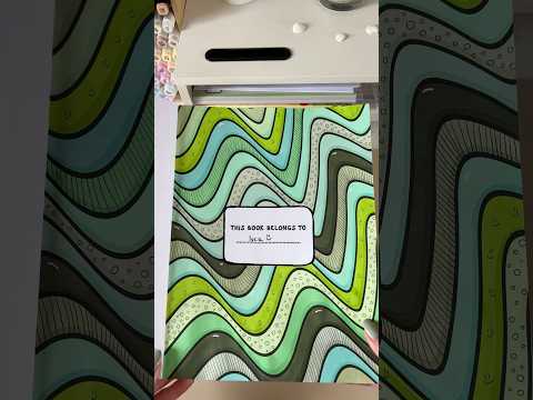Decorate with me the first page of Satisfying Patterns coloring book 💚 #satisfyingpatterns #asmr