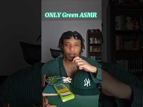 ONLY Green ASMR #asmr #triggersforsleep #satisfyingasmr #asmrvideo #asmrtapping #asmrshorts