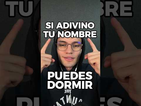 ADIVINO TU NOMBRE EN MENOS DE UN MINUTO #asmr #shorts #asmrvideo #comedia