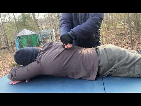 correcting upper back tension, asmr massage therapy