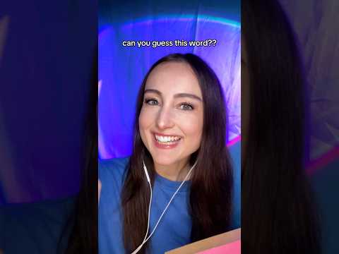 can you guess this word?? #asmr