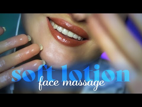 ASMR ~ Soft Lotion Face Massage ~ Inaudible Whispers, Personal Attention, Layered, Closeup