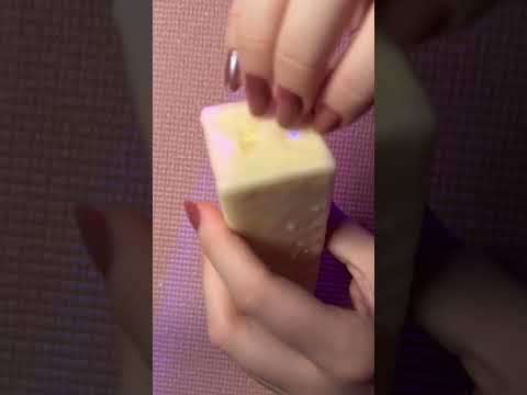 ASMR 1 minuto de manteiga com cera de vela 🕯️tapping + cracking